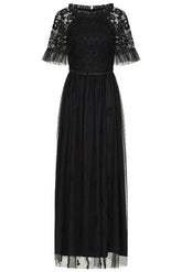 Sinead Black Lace Maxi Dress
